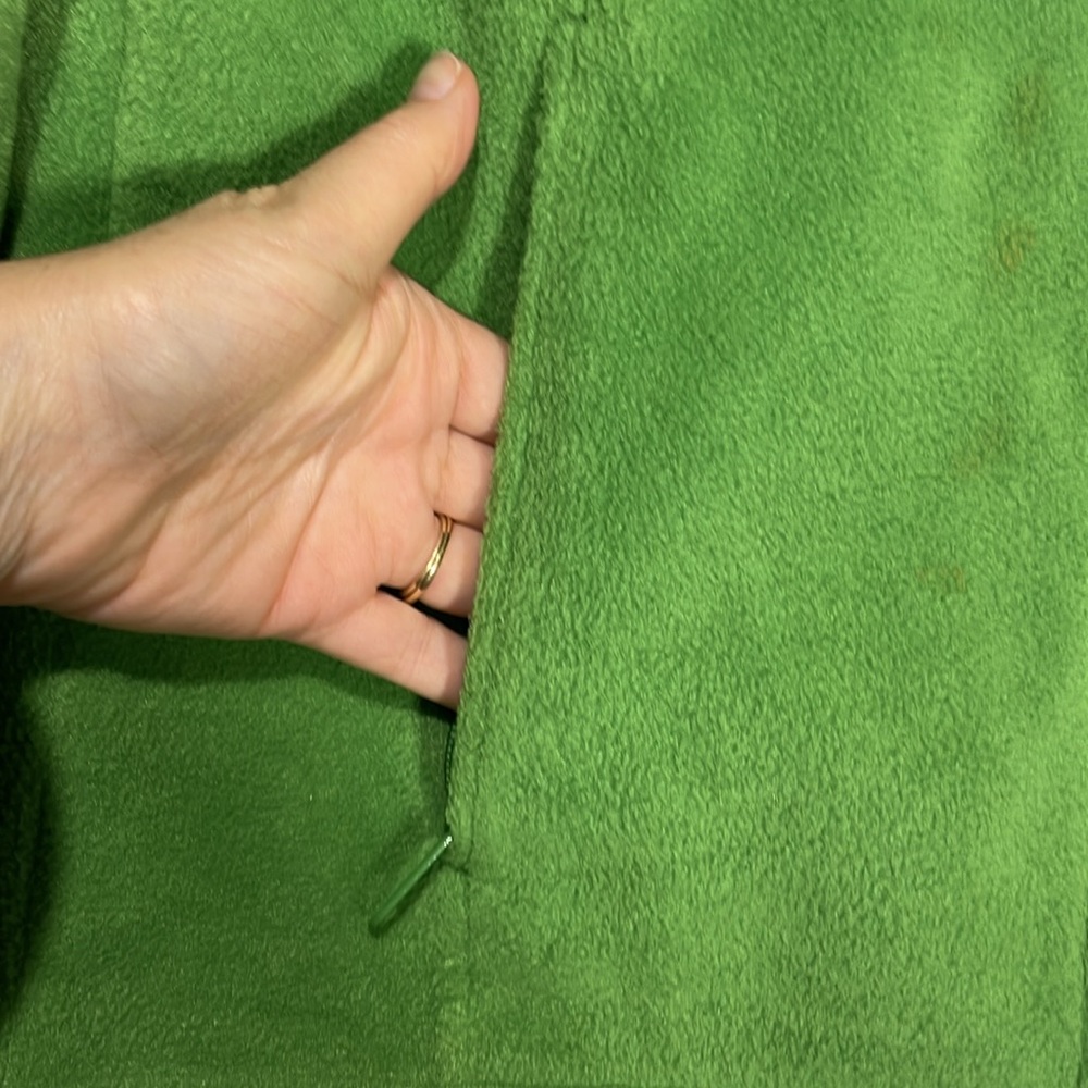 Columbia fleece medium green with pockets - Picture 4 of 4